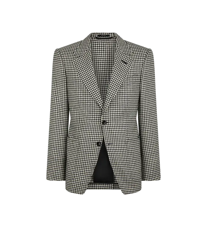 PIED DE POULE SHELTON JACKET BLACK AND WHITE online